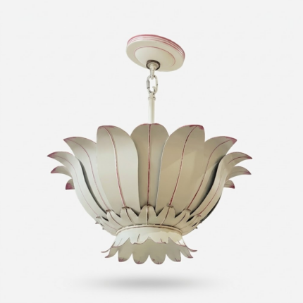 Lotus Blossom Pendant Light – Sculptural Floral Hanging Fixture in Hand-Finished Metal
